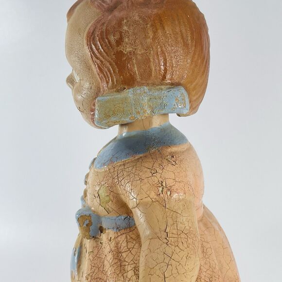 Vintage Bobbie Mae Swing N Sway Nodder Swayer Doll 1930s Composition Paper Mache - Picture 9 of 15